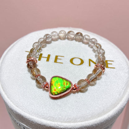 精品*鋼絲魔鬼髮 x 斑彩石