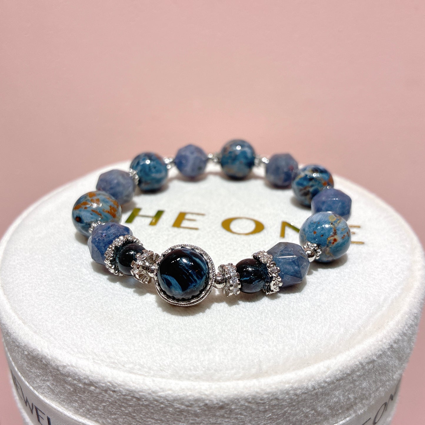 精品*藍彼得石 x 血滴堇青石