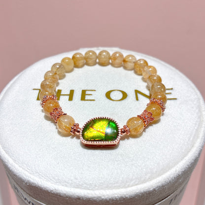 精品*金髮晶 x 斑彩石