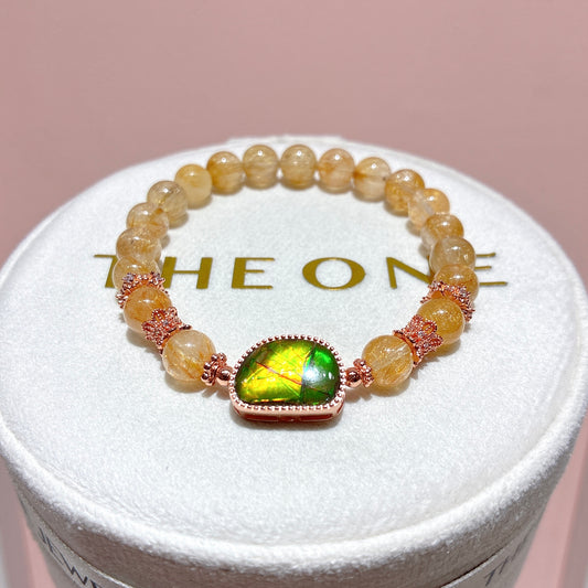 精品*金髮晶 x 斑彩石