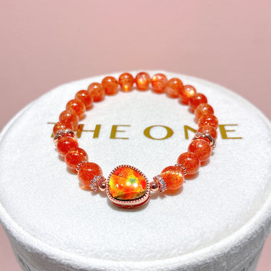 精品*金草莓太陽石 x 斑彩石