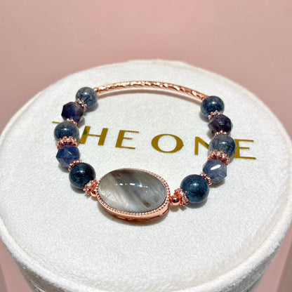 精品*藍鋼絲兔毛 x 灰藍兔毛