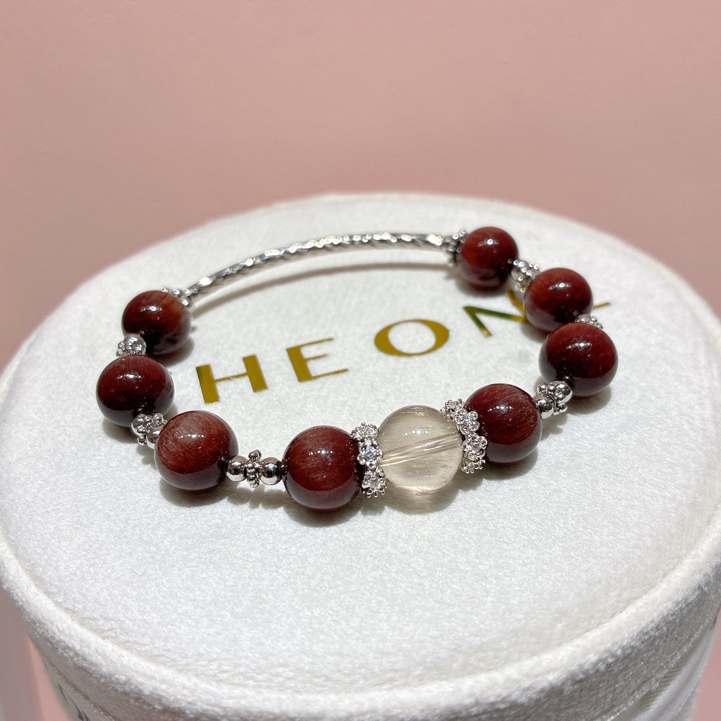 精品*巴西紅順髮晶 x 黃隕石