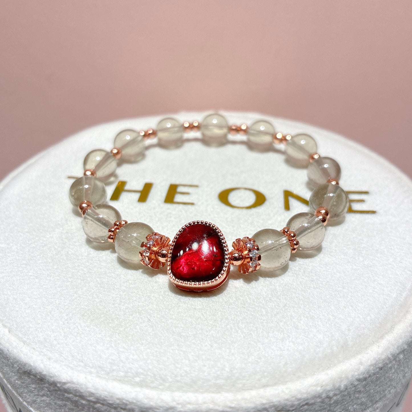 精品*紫煙黃隕石 x 斑彩石