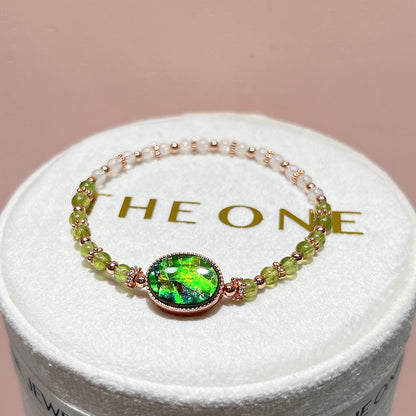 精品*綠碧璽 x 斑彩石