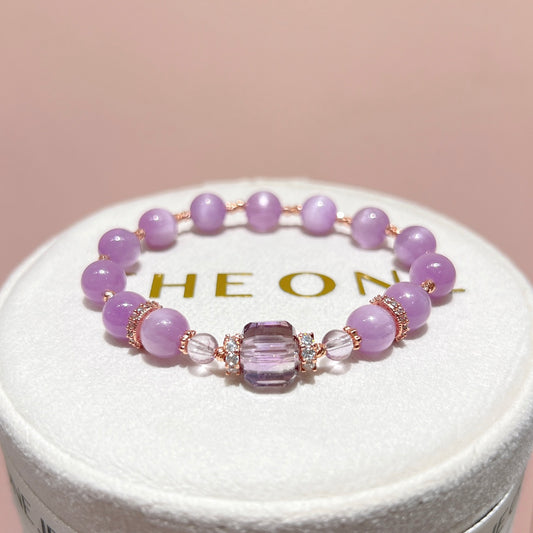 精品*紫鋰輝 x 紫水晶魔方