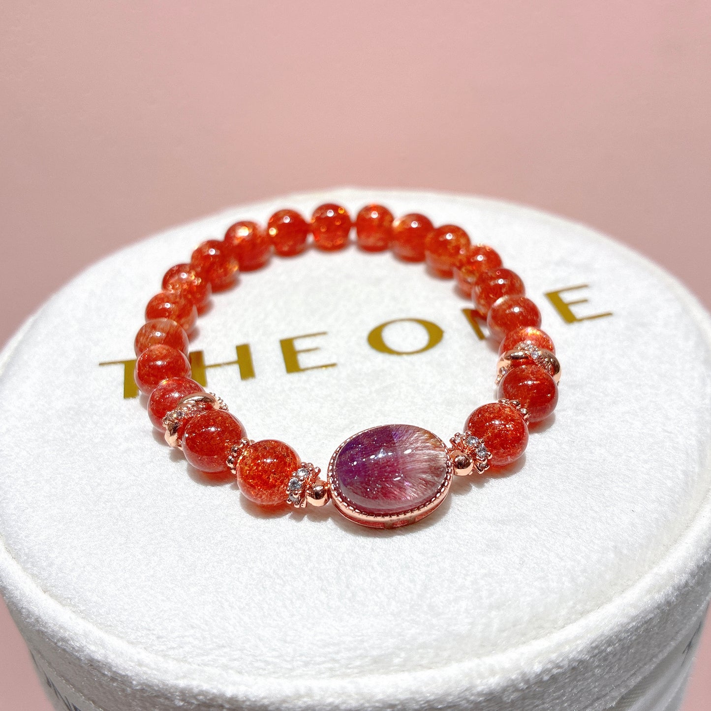 精品*金草莓太陽石 x 紫超級七