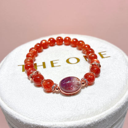 精品*金草莓太陽石 x 紫超級七