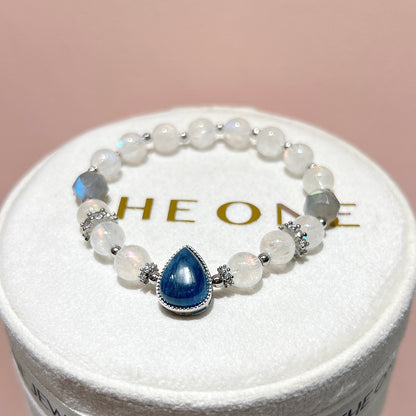 精品*馬島月亮石 x 藍晶石