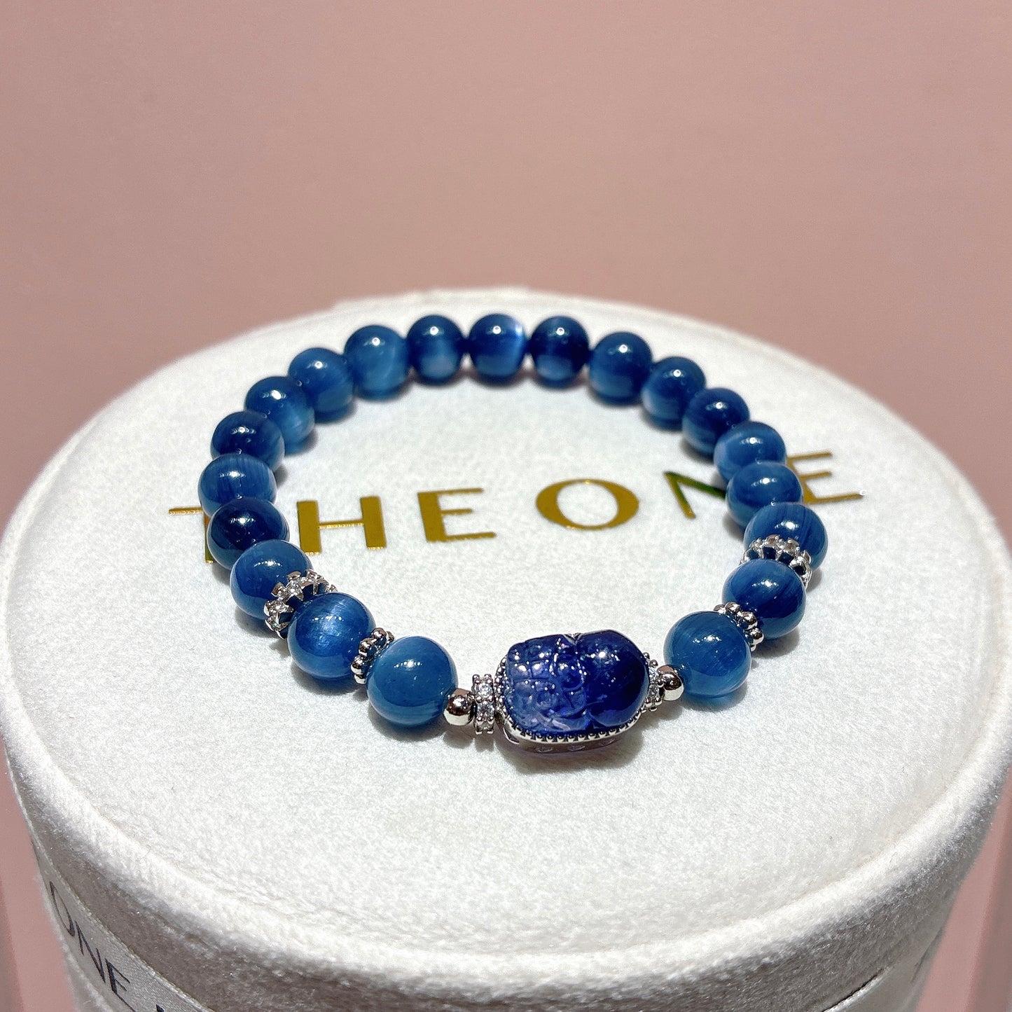 頂級*藍晶石 x 坦桑石貔貅