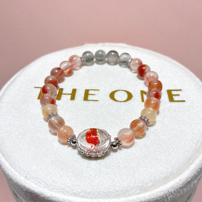 精品*彩兔毛 x 錦鯉膠花