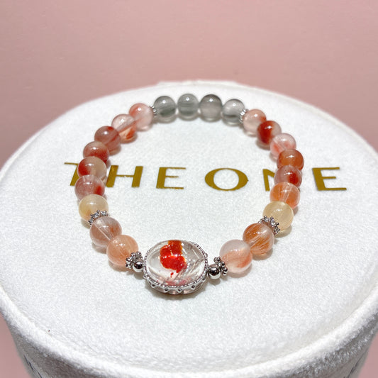 精品*彩兔毛 x 錦鯉膠花