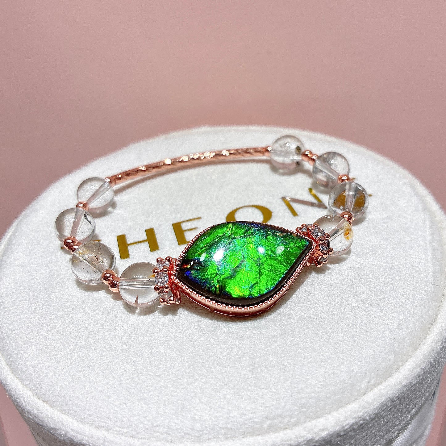 精品*油膽閃靈鑽 x 斑彩石