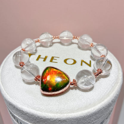 精品*白幽靈 x 斑彩石