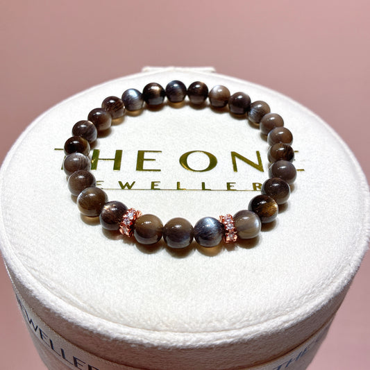 精品*黑金太陽石 7.3mm