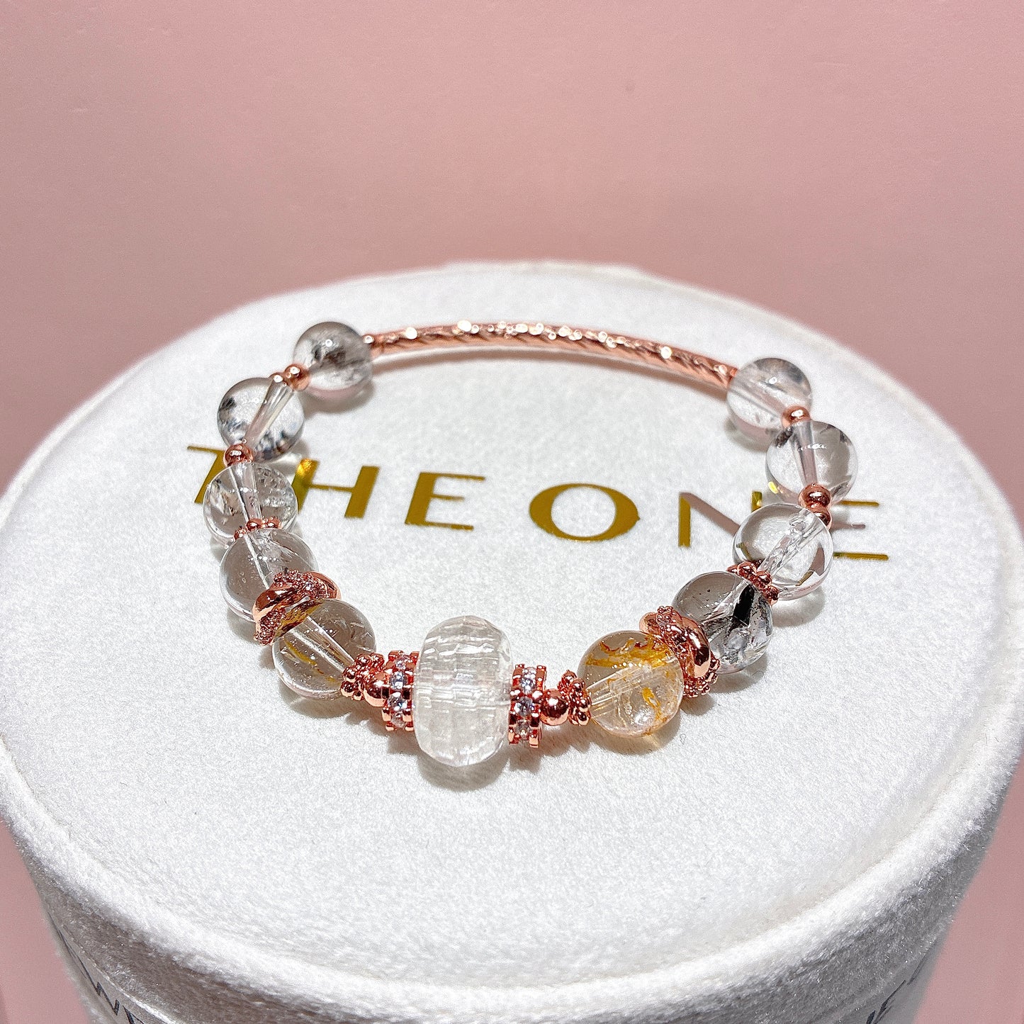 精品*油膽閃靈鑽 x 白水晶