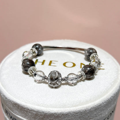 頂級*黑閃靈鑽 x 銀鈦晶