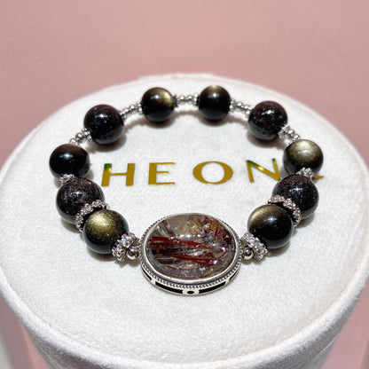 精品*黑銅鈦晶 x 金曜石