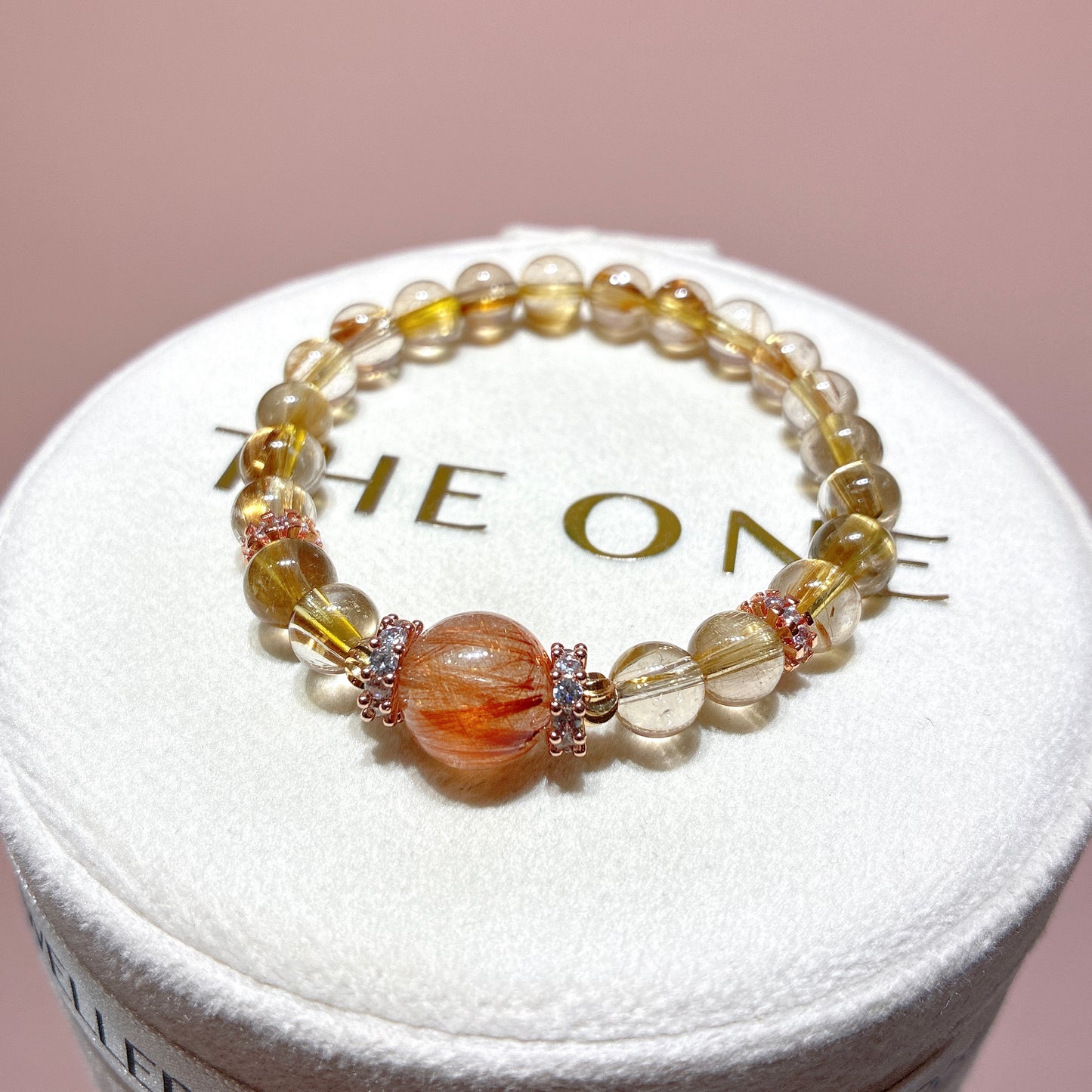 Fine Gold Titanium Crystal x Copper Hair Crystal