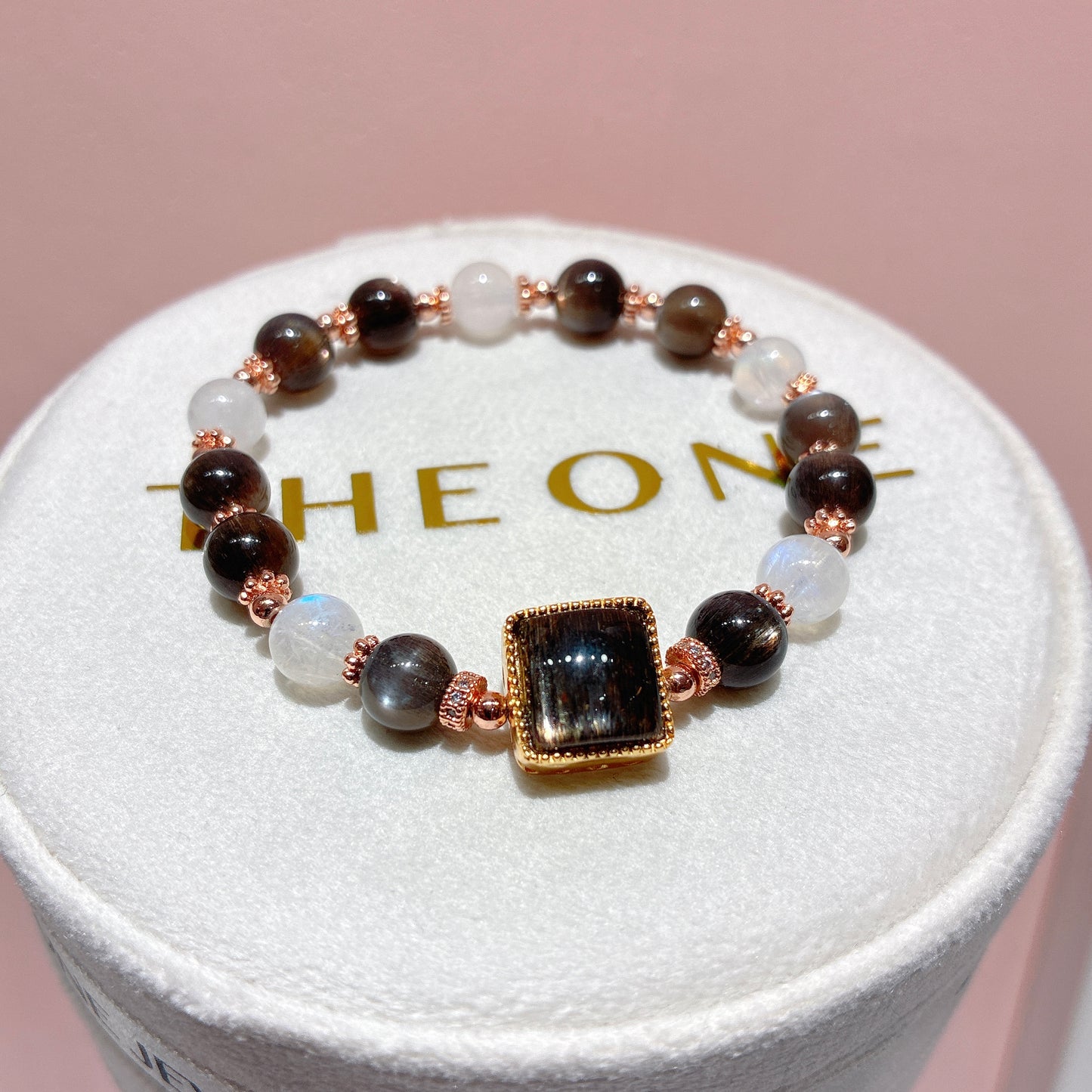 頂級*黑金太陽石 x 月亮石