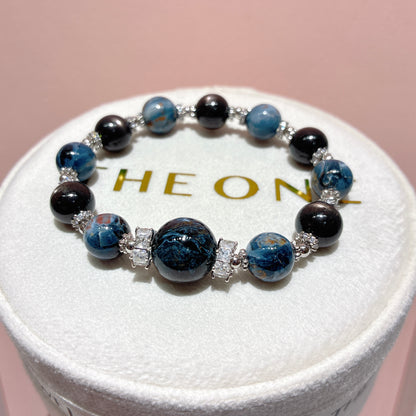 精品*藍彼得石x金運石