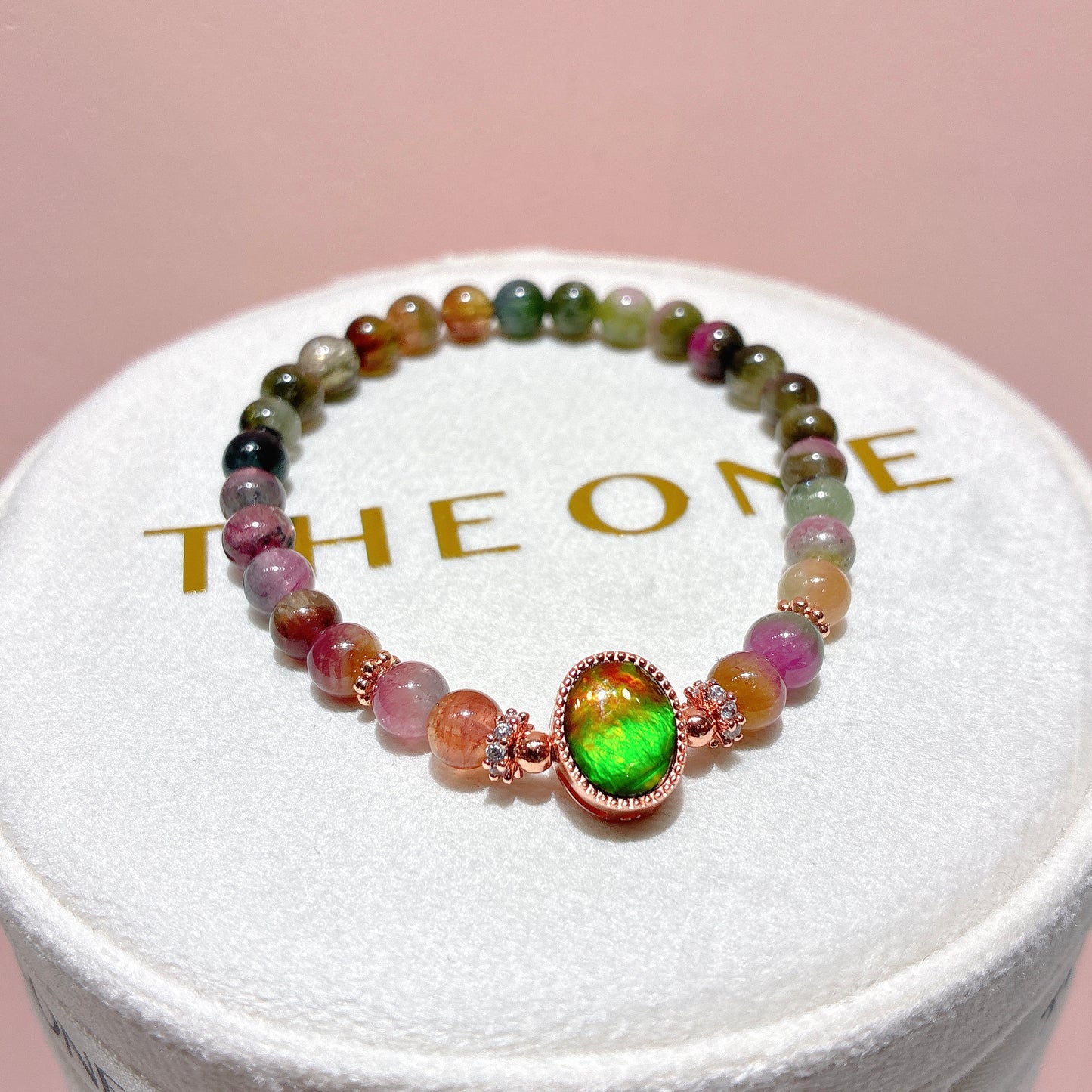 精品*西瓜碧璽 x 斑彩石