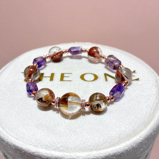 頂級*紅泥骸骨閃靈鑽 x 紫超級七