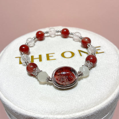 精品*巴西紅順髮晶 x 紅幽靈