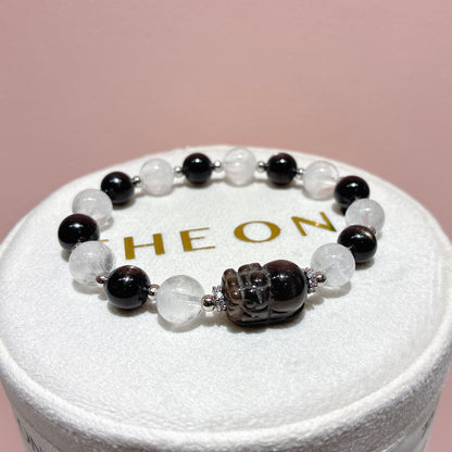 精品*金運石 x 黑金太陽貔貅