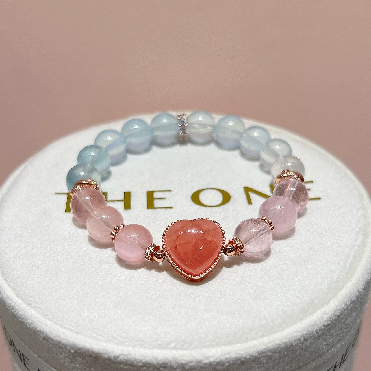 精品*冰種摩根石 x 紅紋石