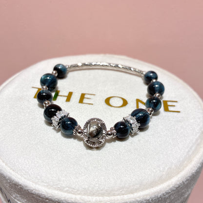 頂級*魔鬼海藍寶 x 銀鈦晶