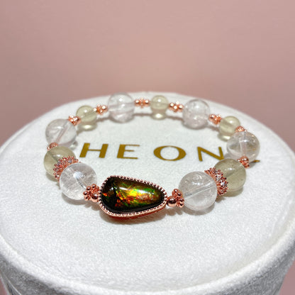 精品*黃金隕石 x 斑彩石