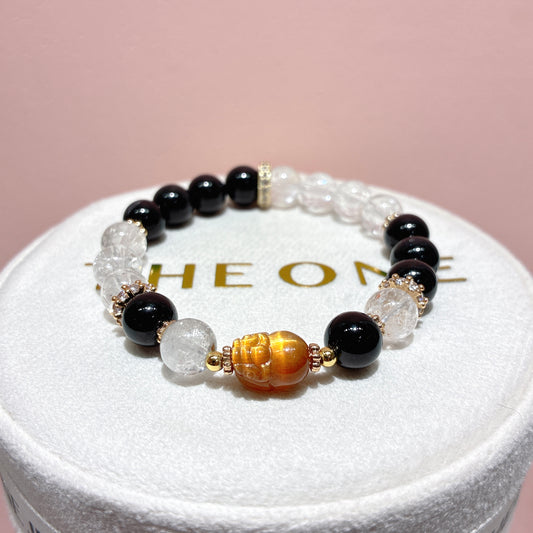 精品*黑碧璽 x 金骨幹貔貅