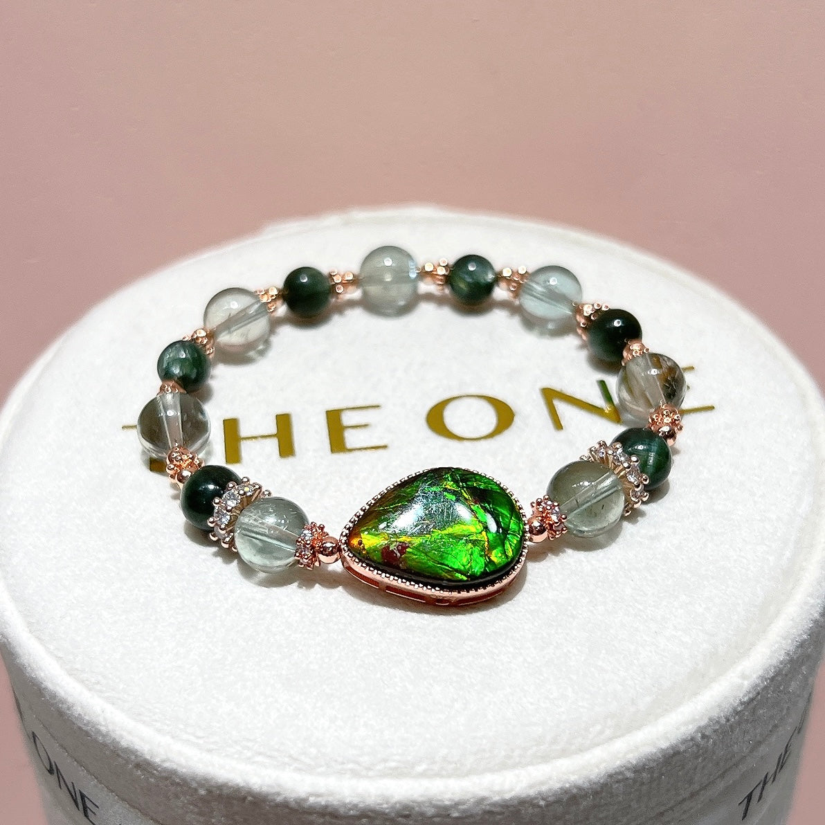 精品*綠柱石 x 斑彩石