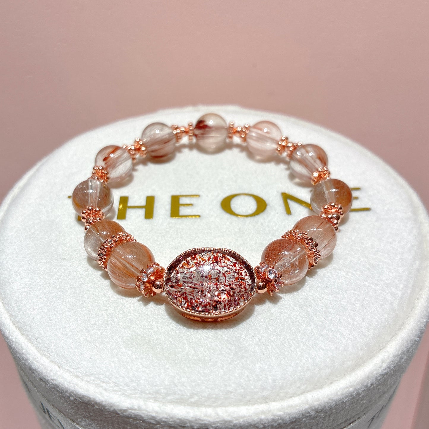 精品*粉橙兔毛 x 紅超級七