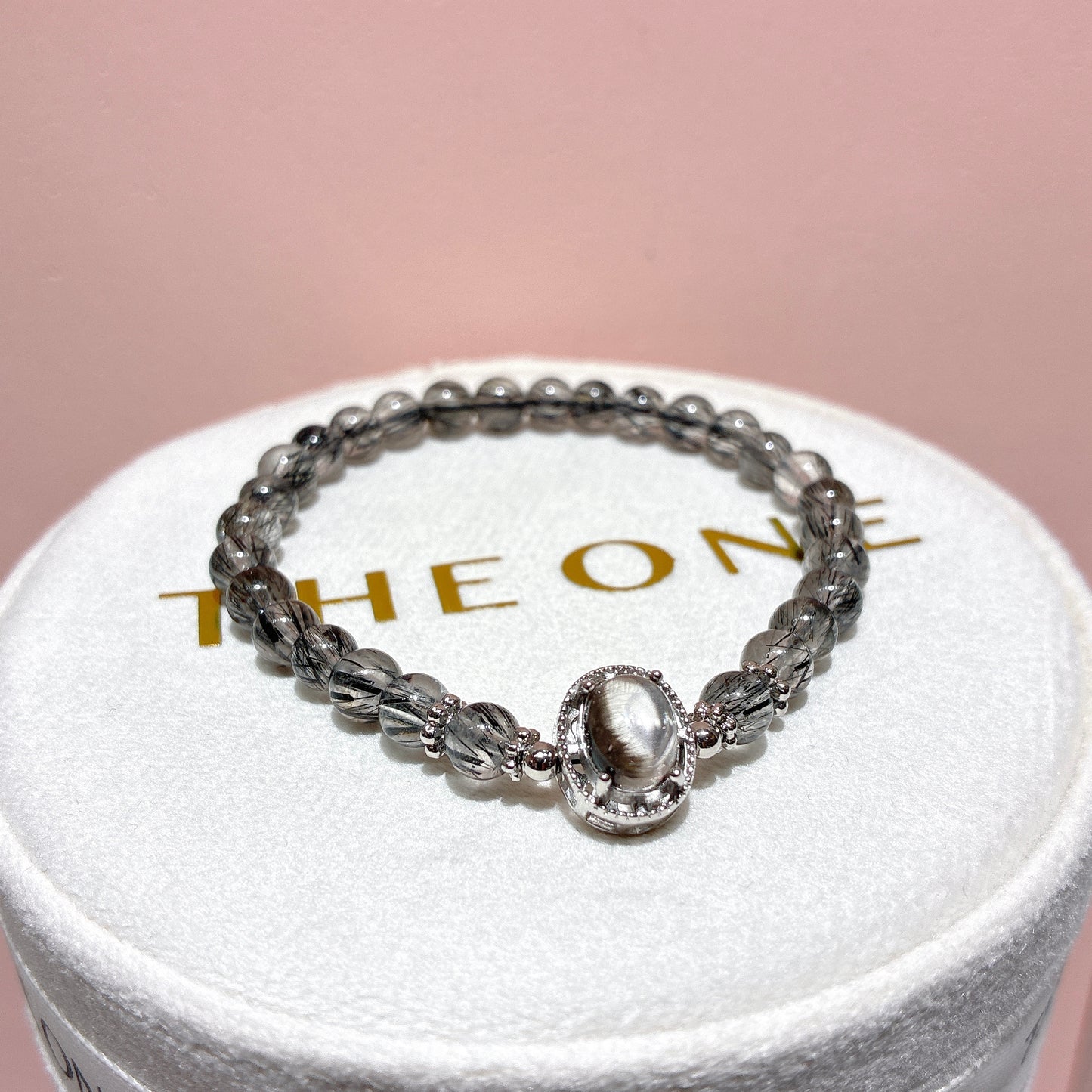 精品*黑順髮晶 x 黑銀鈦晶