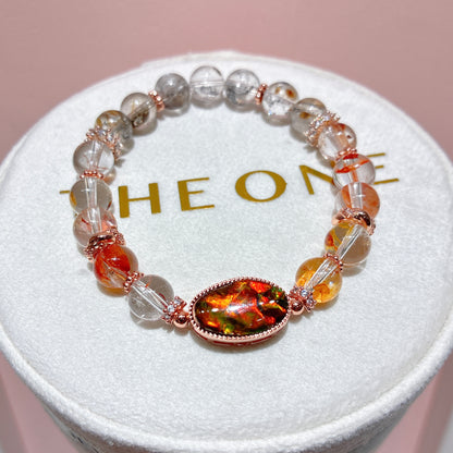 頂級* 膠花閃靈鑽 x 斑彩石