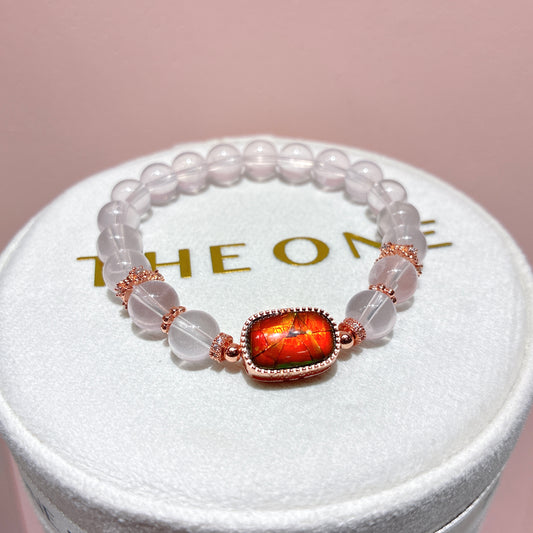 精品*粉晶 x 斑彩石