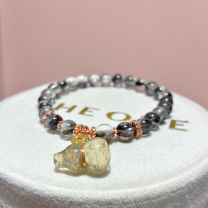 精品*黑銀鈦 x 黃金隕石葫蘆
