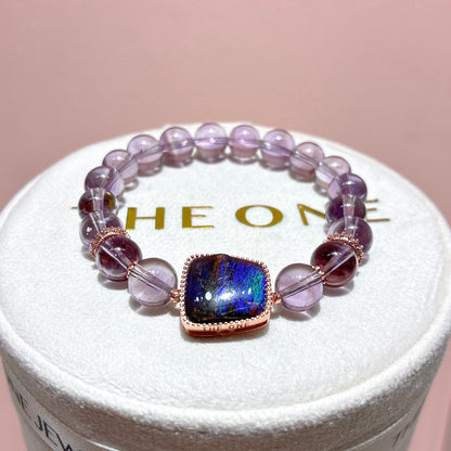 頂級*玻利紫水晶 x 斑彩石