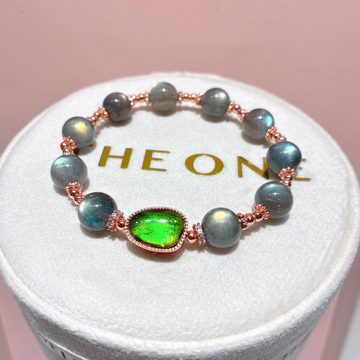 精品*拉長石 x 斑彩石