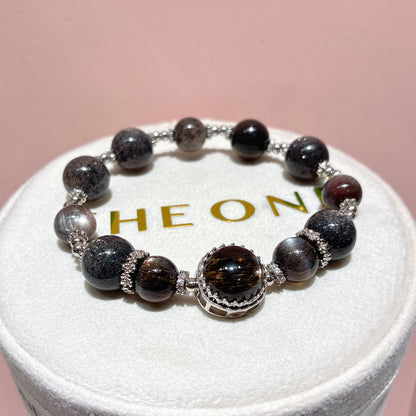 頂級*銀太陽石 x 黑金太陽石