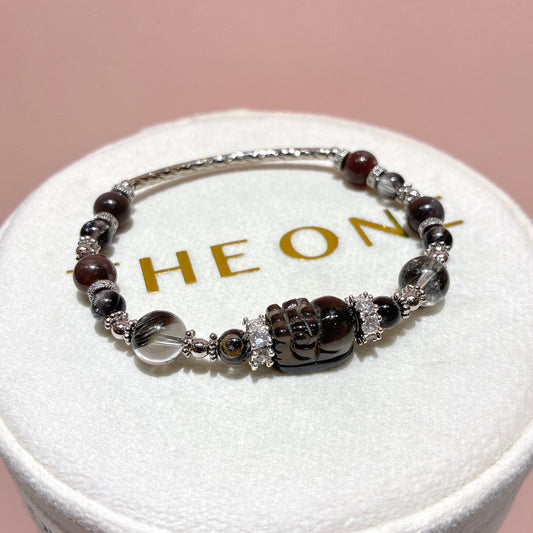 精品*黑銀鈦 x 黑金太陽貔貅