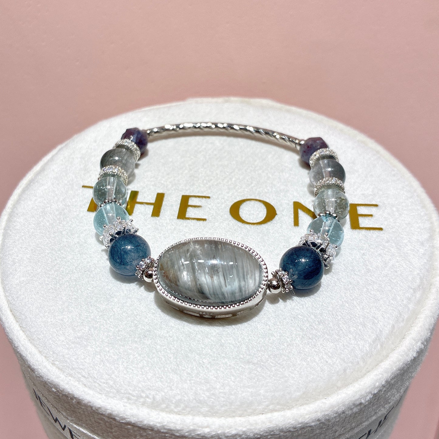 精品*藍鋼絲兔毛 x 灰藍兔毛