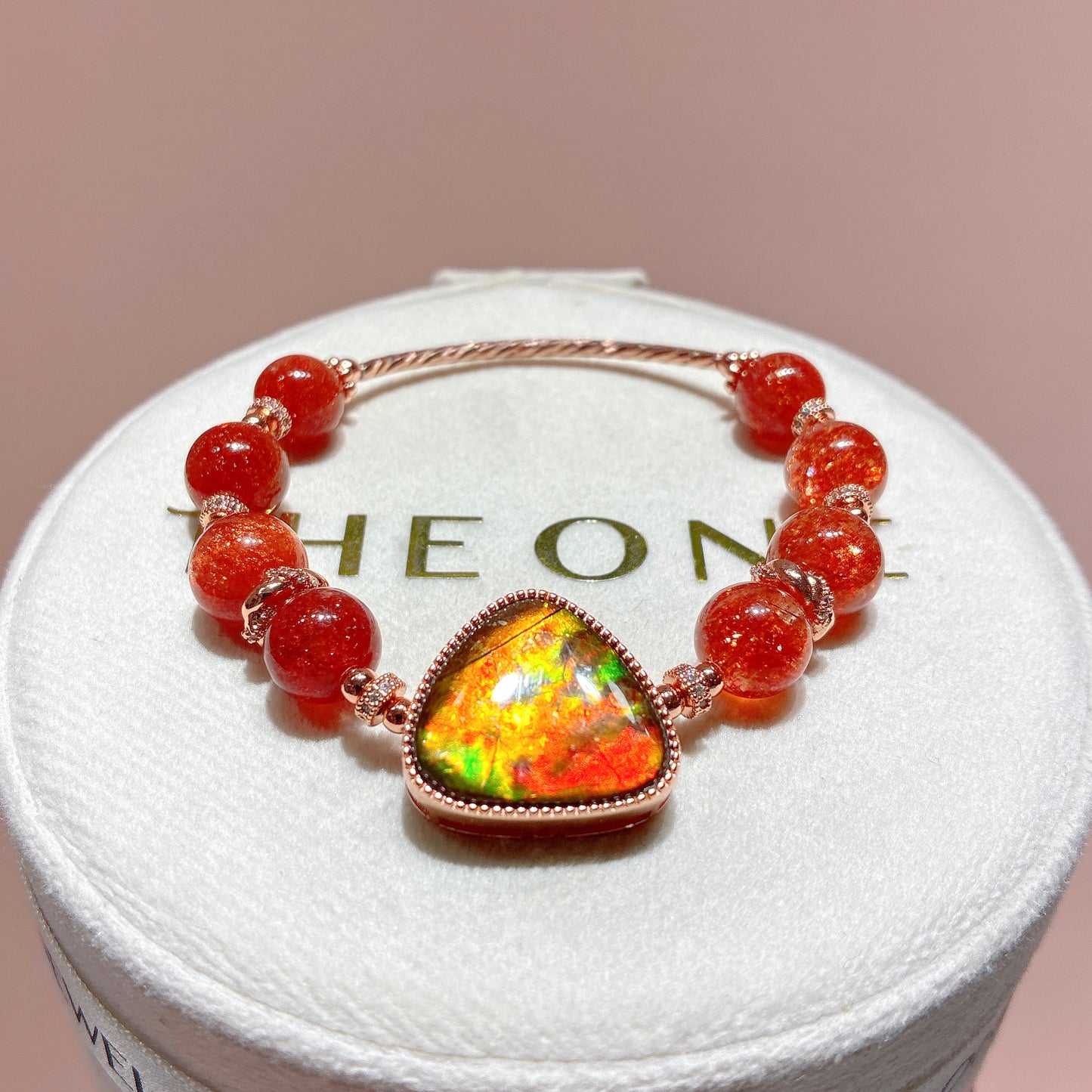 精品*金草莓太陽石 x 斑彩石