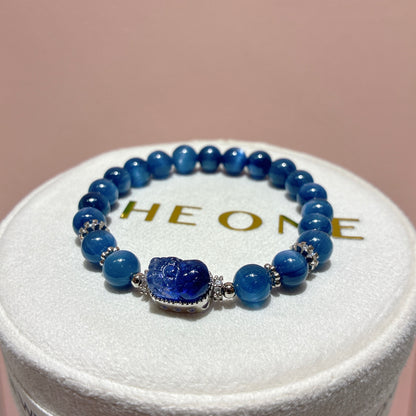 頂級*藍晶石 x 坦桑石貔貅