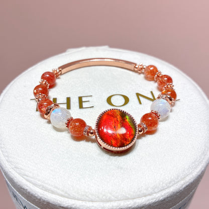 精品*金草莓太陽石 x 斑彩石