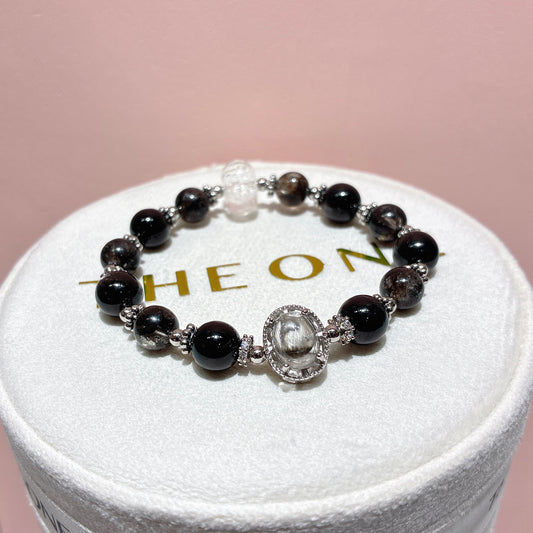 頂級*黑閃靈鑽 x 銀鈦晶