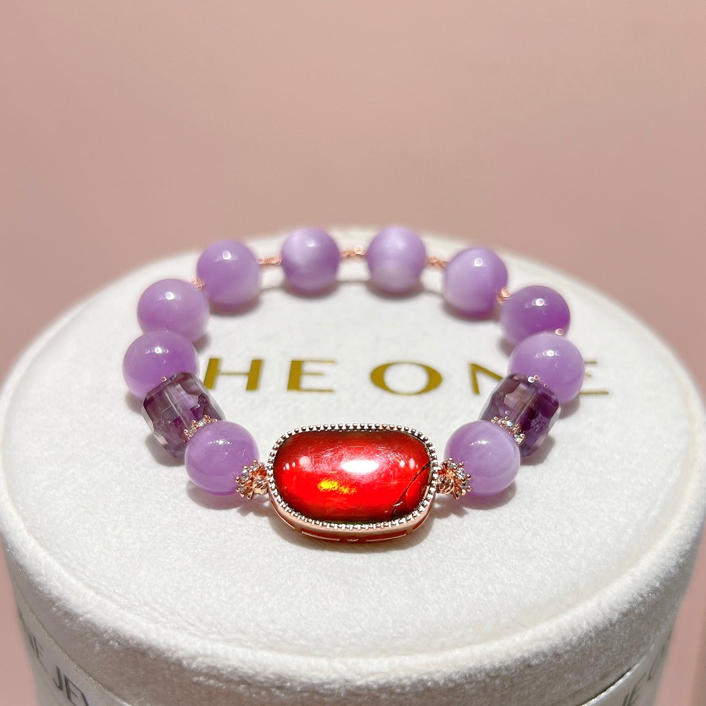 精品*紫鋰輝 x 斑彩石