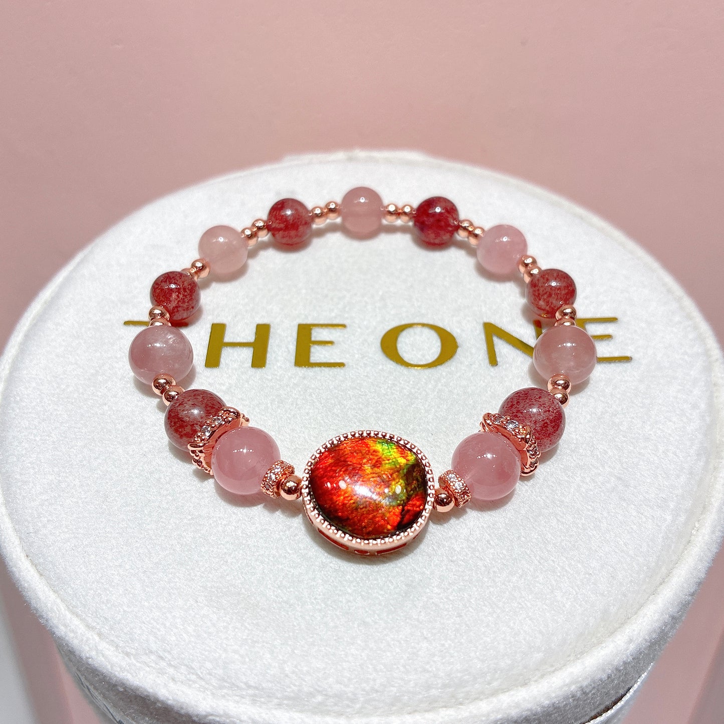 精品*草莓晶 x 斑彩石